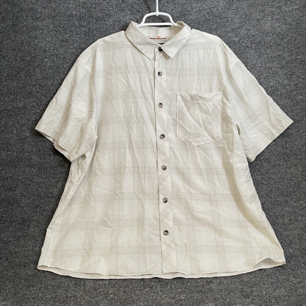 Alaskan Hardgear Duluth Vented Shirt Men XL Plaid Performance Mesh Short Sleeve